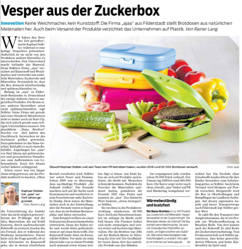Vesper aus der Zuckerbox ajaa!
